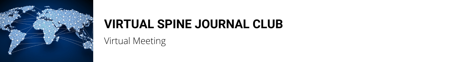 Virtual Spine Journal Club 2024 Banner